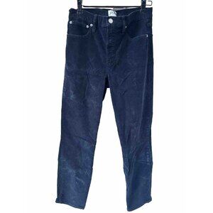 J CREW demi-boot crop corduroy Black Pant Size 27